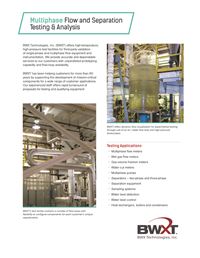 Multi-phase Flow and Separation Testing and Analysis