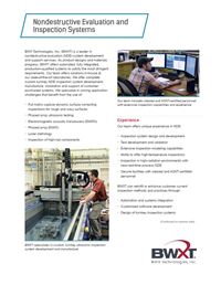 Nondestructive Evaluation and Inspection Systems