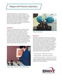 Fatigue and Fracture